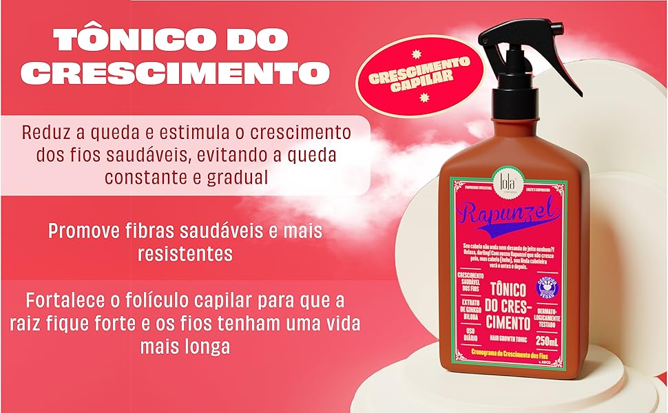 Rapunzel Tônico Capilar Diva Cosméticos 250ml