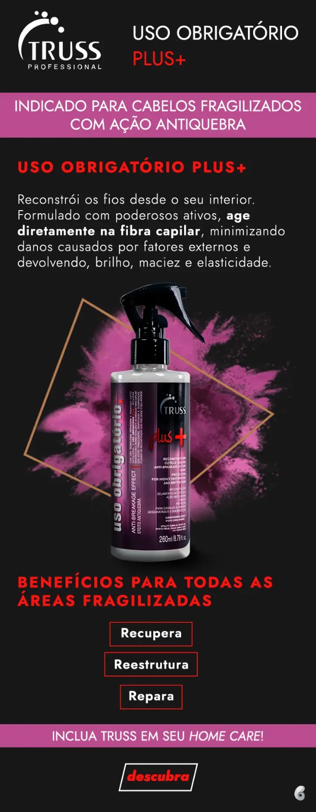 Tratamento Uso Obrigatório Plus+ Truss 260ml